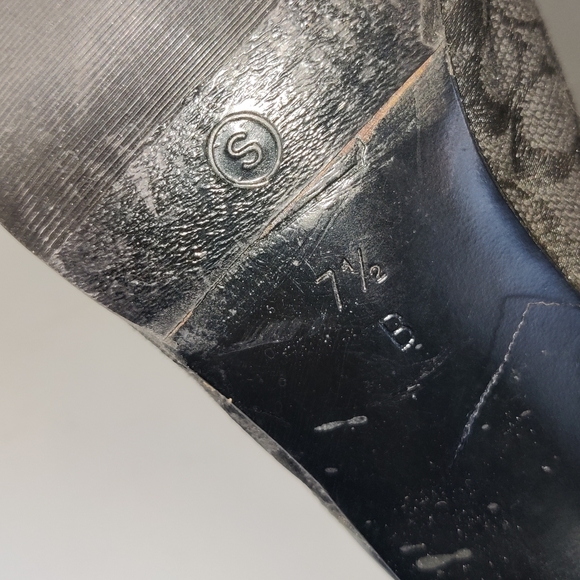 Y2K Coach Gwynne Black Heeled mules. Sz 7.5 - Picture 6 of 7